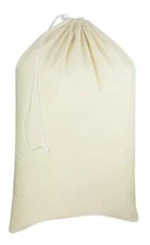 COTTON Extra Large Laundry Bags - Heavy Duty Cotton Canvas Drawstring C...