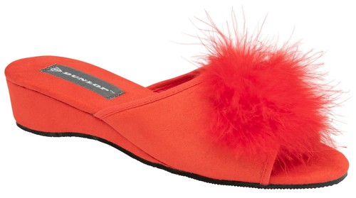 Ladies Womens Wedge Slippers Dunlop 