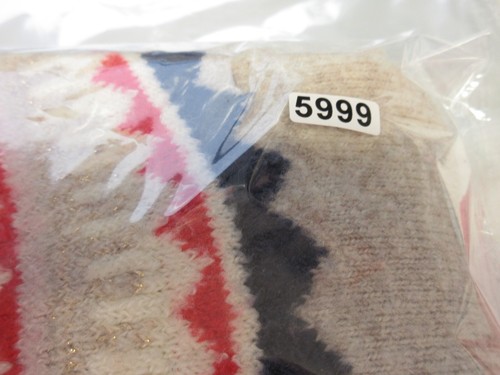 Joules Jumper Size 10 Beige Fair Isle Nordic Christmas Pullover Knit Wool Blend - Picture 14 of 14