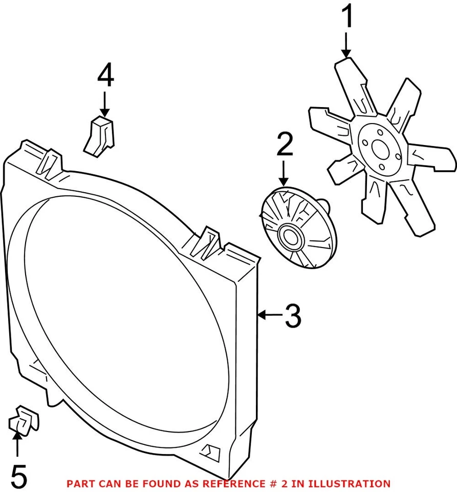 Embrague ventilador de refrigeración motor Mopar genuino OEM para Dodge Ram 2500 3500 2004-2010 Foto 2 de 2