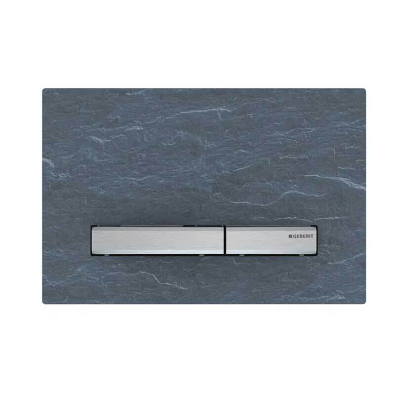 Placca Geberit Sigma 50 Ardesia - Pulsanti Cromo | 115.788.JM.2