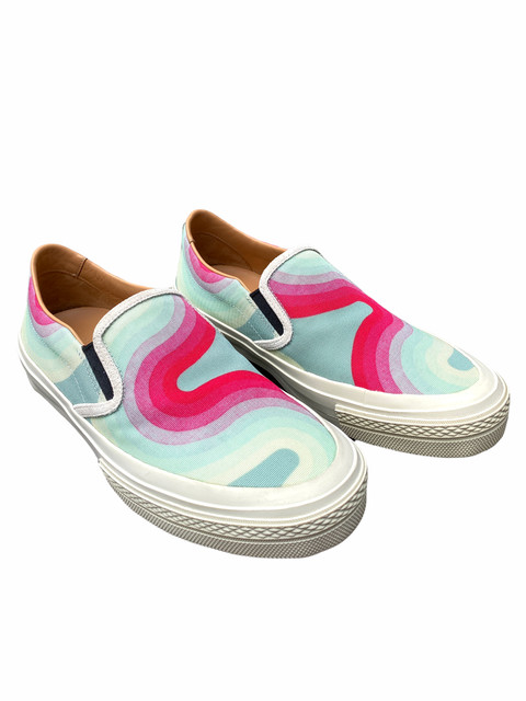 Dries Van Noten X Verner Panton Iconic Waves patterns Slip Ons Size 39 US 6