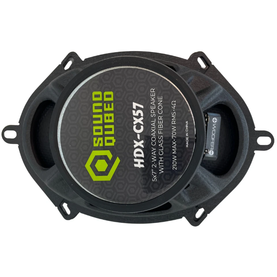 Soundqubed HDX Series 5x7" Coaxial 2-way Speakers (Pair) 210W 4 Ohm - Image 4 of 4
