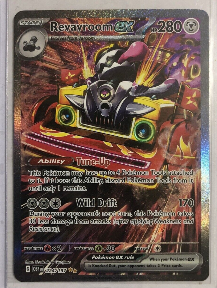 Revavroom ex - 224/197 Special Illustration Rare Obsidian Flames