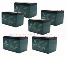 6pcs 6-DZM-12 12V 12Ah Battery for GoKart Wheelchair Scooter Golf Razor Pit Bike
