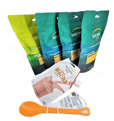 BACK COUNTRY CUISINE 24 HOUR RATION PACK FREEZE DRIED FOOD AND LONG HANDLE SPOON - Picture 6 of 10