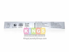 NEW INSTRUCTION SIGN FOR WASCOMAT GEN 6 CLASSIC MODELS PART# 285181 