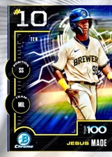 Jesus Made ROOKIE REFRACTOR INVESTMENT CARD BOWMAN CHROME MVP ROY MINT