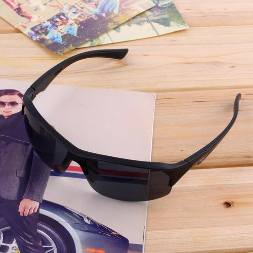 Stylische Matrix Style Sonnenbrille Sportbrille cool, schwarz matt, randlos 5431 - Picture 6 of 7