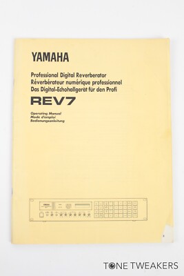 Yamaha Rev 7 Professional Digital Reverberator Owner Manual VINTAGE SYNTH DEALER