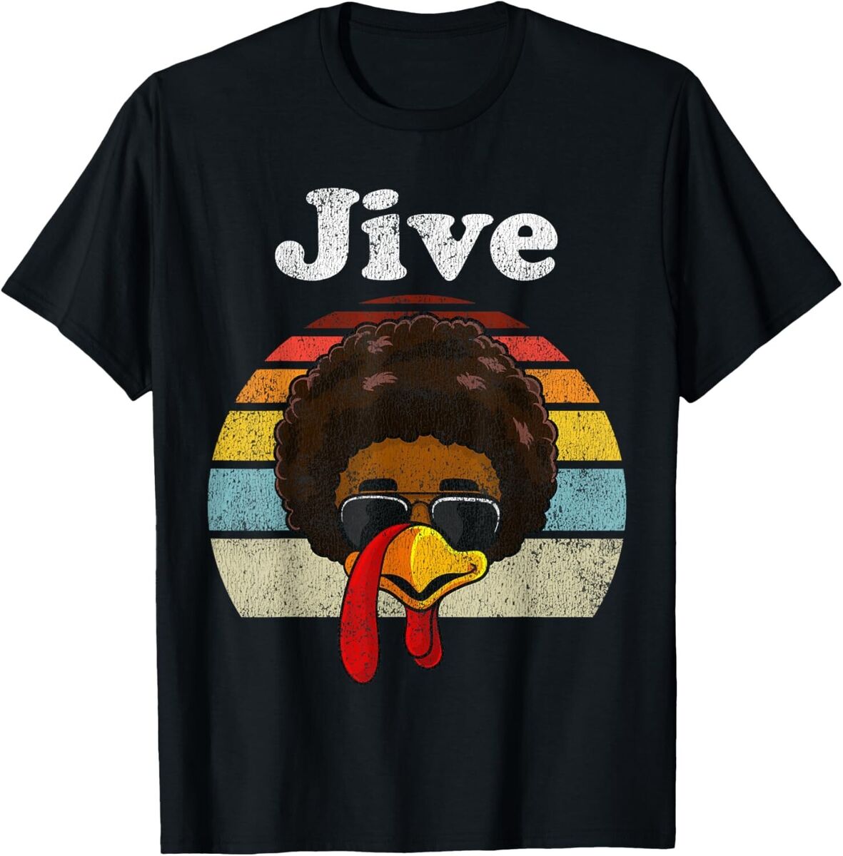 Jive Turkey Face Thanksgiving Vintage Retro Shirt Gift Tee Jive Turkey Face Thanksgiving Vintage Retro Shirt Gift Tee