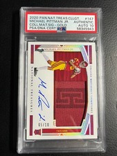 🔥  2020 NATIONAL TREASURES RC Rookie Patch Auto /10 MICHAEL PITTMAN PSA 10 POP1