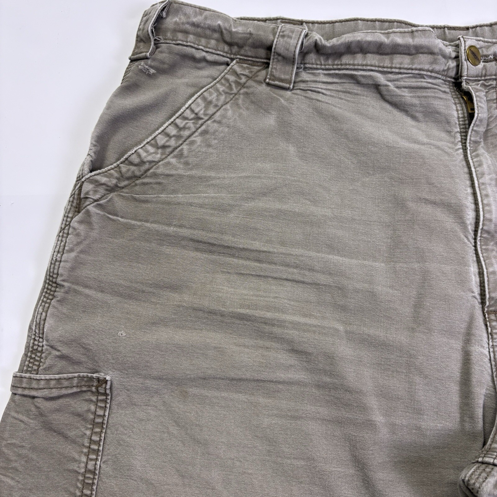 Carhartt Men's 42x9 Shorts B147 LBR Faded Brown Carpenter Utility Work Shorts
