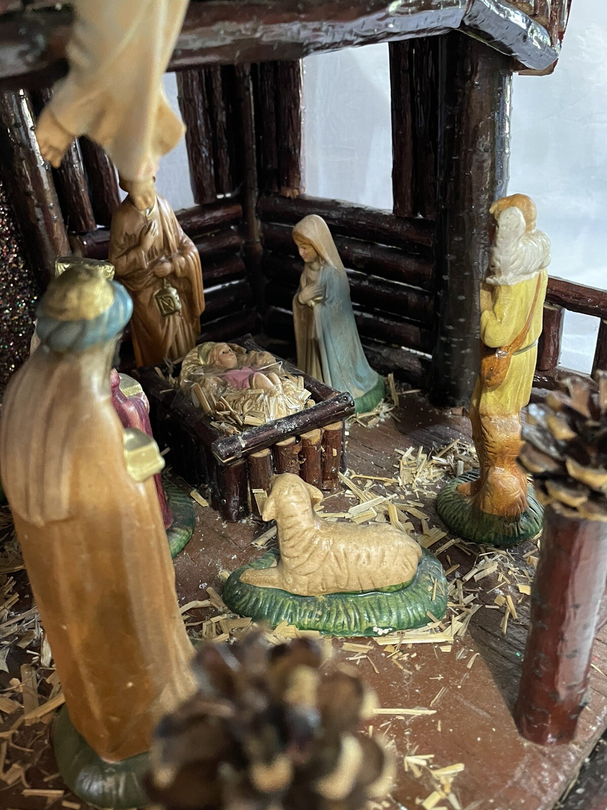 Vtg Large Depose Italy Nativity Set Creche Fontanini Angel Nativity Figures eBay