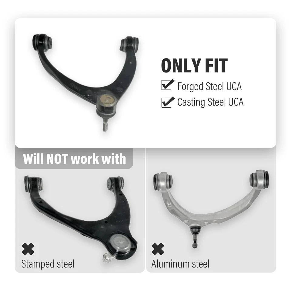 2-4'' Upper Control Arm Lift Kits For Chevy Silverado GMC Sierra 1500 2007-2018 - Image 2 of 4