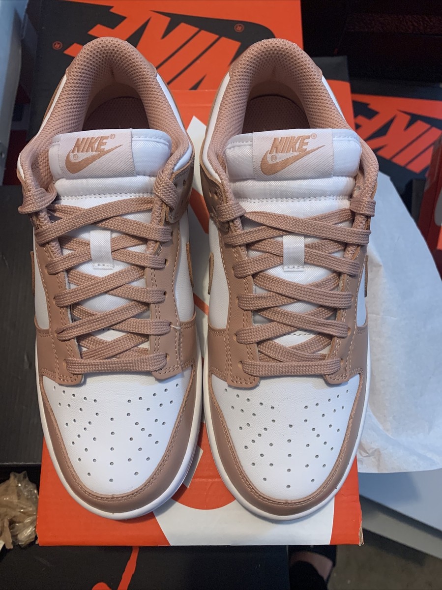 W Nike Dunk Low Rose Whisper White Pink Size 7W 5.5Y DD1503