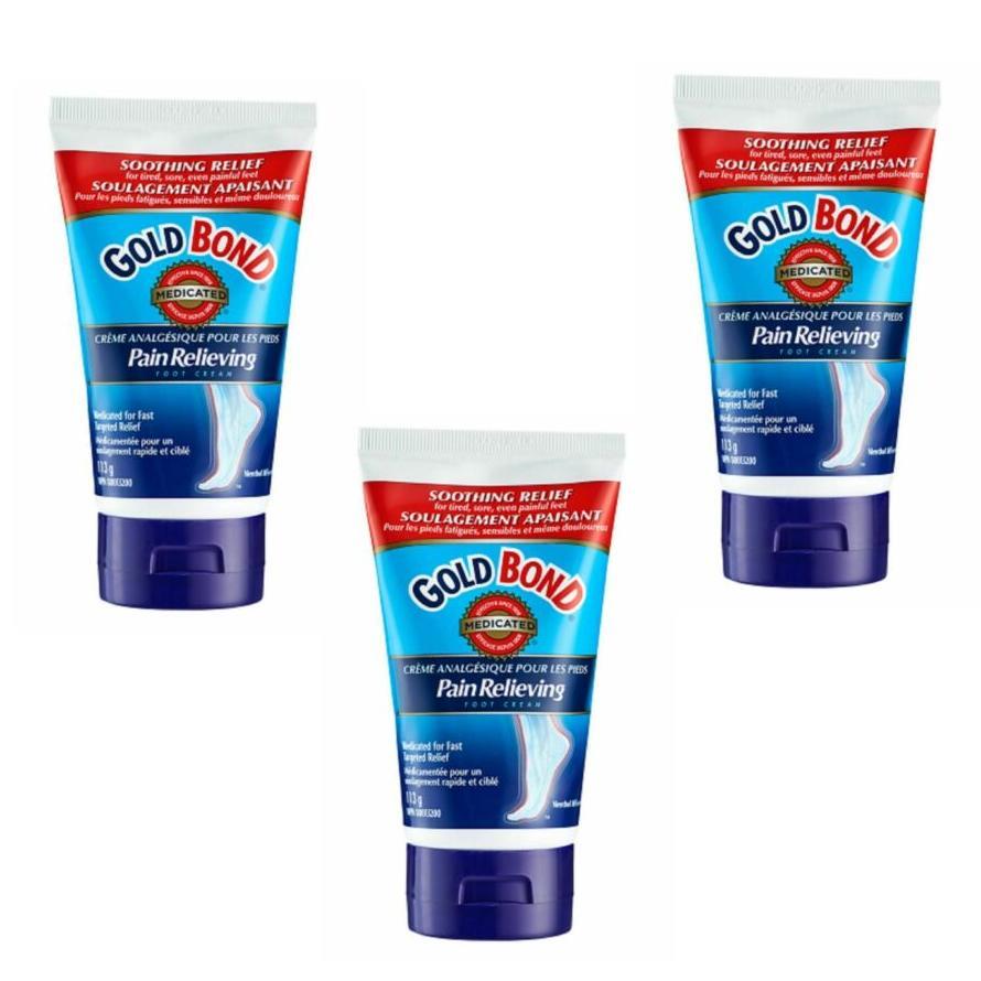 Gold Bond Medicated Foot Cream Soothing Pain Relief, 113g 4oz / EXP