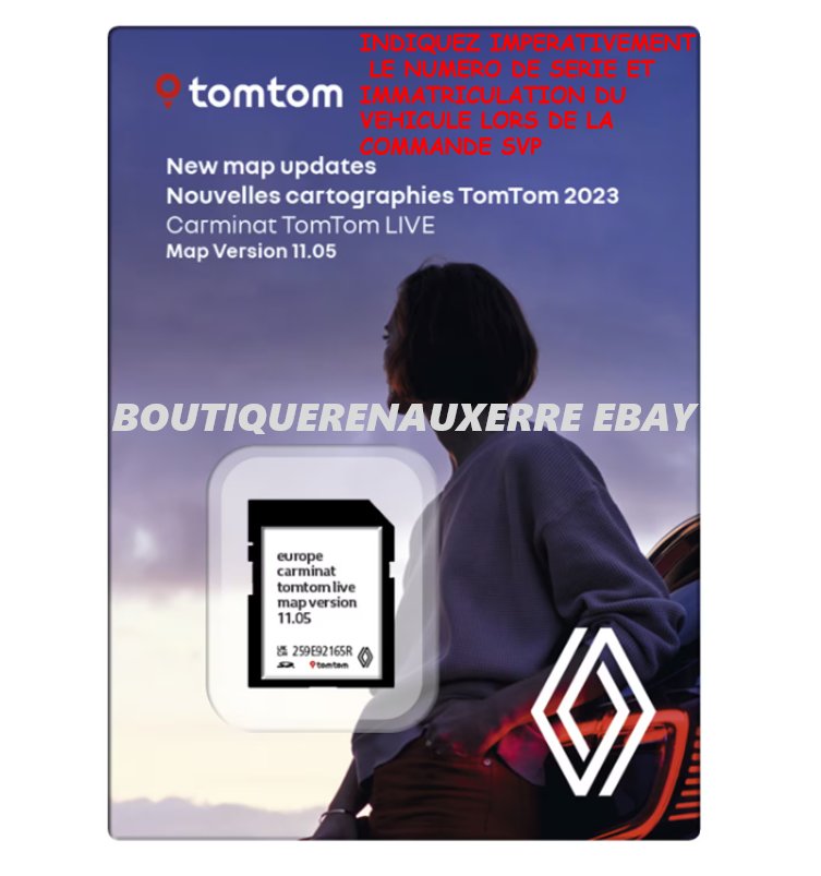CARTE SD GPS RENAULT CARMINAT TOMTOM LIVE EUROPE 20232024 VERSION 11.