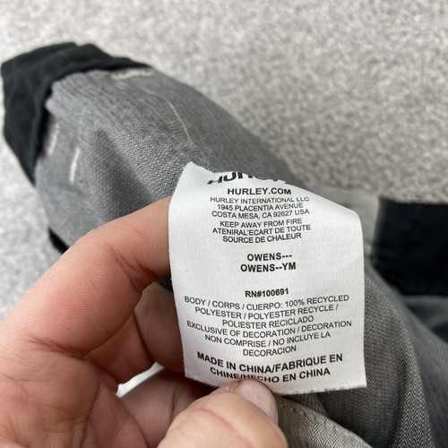 Hurley Phantom Pants Men's 32x29 Gray Black Stripe Casual Chino - Picture 11 of 14