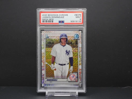 2020 Bowman Jasson Dominguez 1st Chrome Mojo Refractor #BCP-8 (RC) PSA9