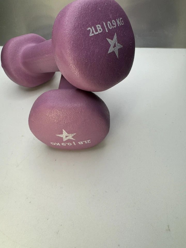 Juego de pesas de mano con mancuernas recubiertas de neopreno Yes4All 2 libras Foto 4 de 4