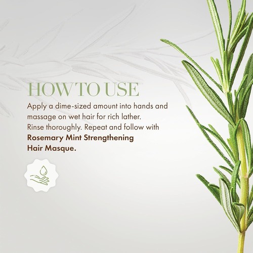 Mielle Organics Rosemary Mint Strengthening Shampoo Infused with Biotin Cleanse - Picture 5 of 6