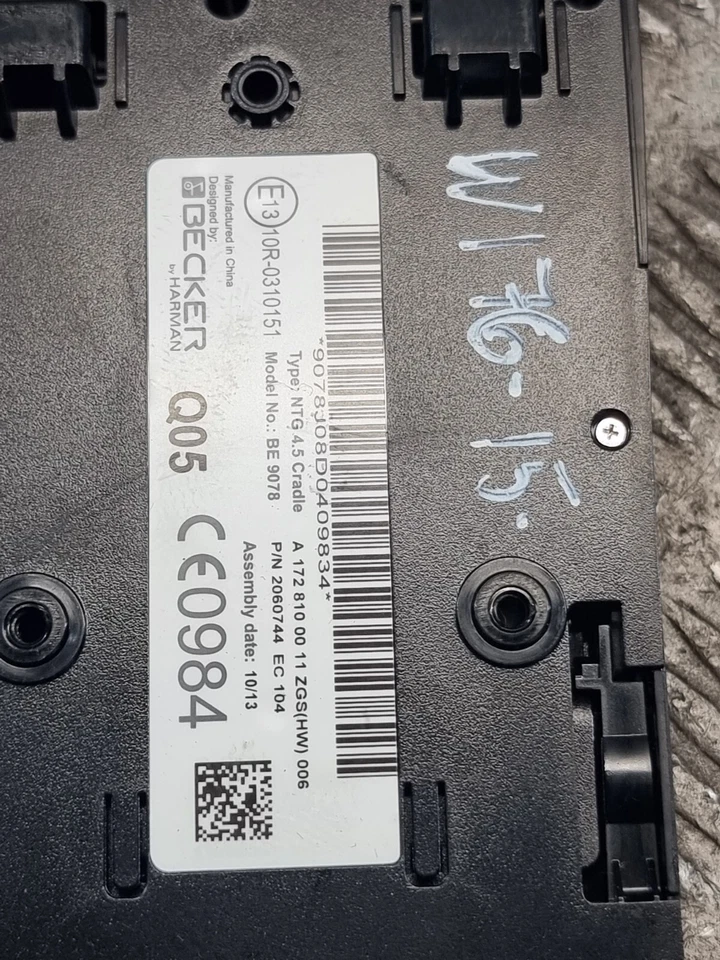 МОДУЛЬ УПРАВЛЕНИЯ НАВИГАЦИЕЙ MERCEDES A200 A1728100011 W176 1,8 ХЭТЧБЕК 2015 - Изображение 3 из 4