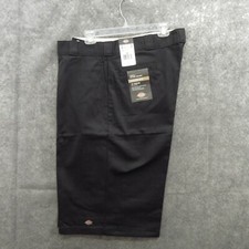 Dickies Men Work Shorts Size 42 Black Twill Work Loose Fit 15" Multi Pockets New