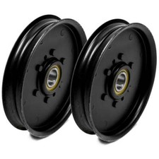 2PK Flat Idler Pulley for John Deere Sabre Scotts GX255 LT160 AM121602 AM106627