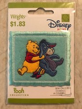 Wrights DISNEY Home Winnie The Pooh And Eeyore Stamp Collection Sew-On Patch