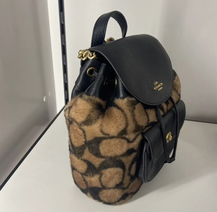 NWT COACH X Jennifer Lopez Pennie Backpack 22 In Signature