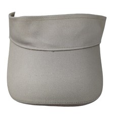 Unbranded Strapback Sun Visor Hat Tan One Size Adjustable Lightweight Blank