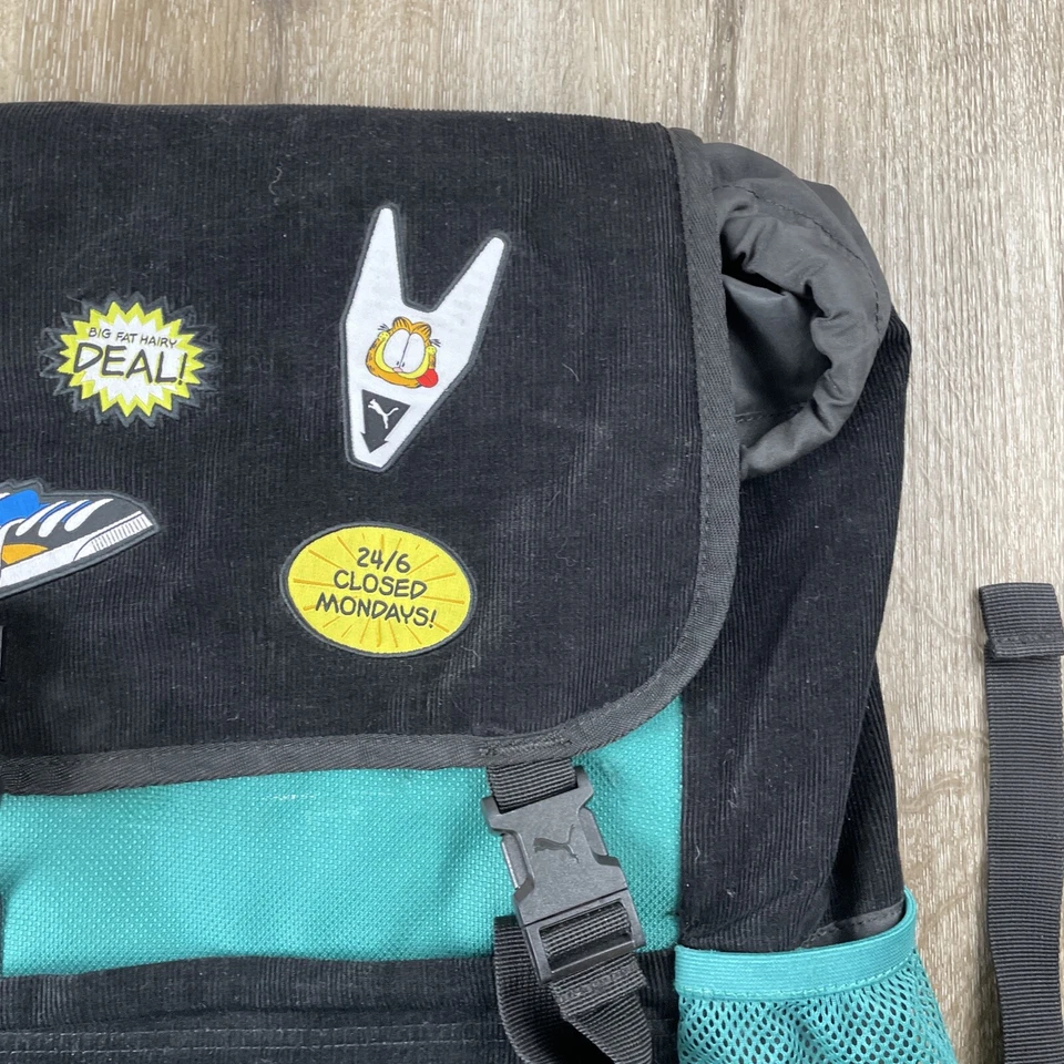 Mochila Puma X Garfield Edición Limitada Mochila Verde Negro Verde Azulado Foto 3 de 4