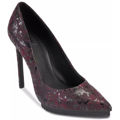 DKNY Women Pointed Toe Stiletto Pump Heels Carisa High US 5 Bordeaux Red