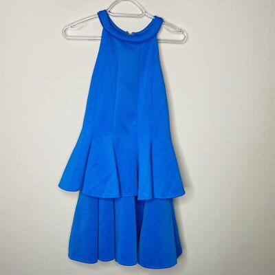 DO+BE Dress Women S Blueberry Taffy AZIT002 Ruffles Layers Racerback Y2K