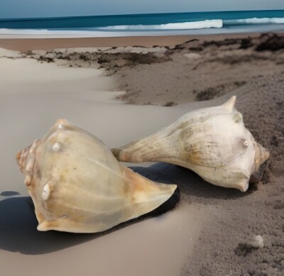 Conch Shells Lot Of 2 Sea Shells Beach Cottage Decor | eBay