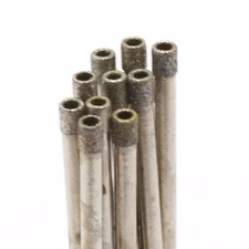 10Pcs 3mm 1/8" inch Lapidary Super-thin Diamond Coated Core Drill Bit Hole Saw