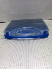 Playmobil Blue Clear Organizer Carrying Case Lot Only Empty