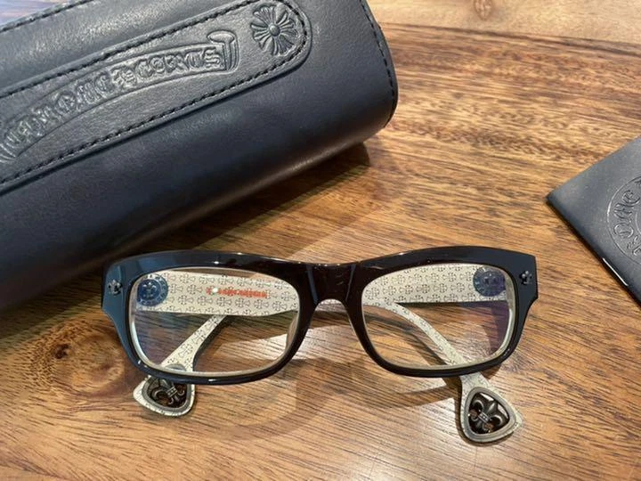 Chrome Hearts Men's Fashion Vanity Glasses SNEAKY PETE Eyewear Square Deep Brown