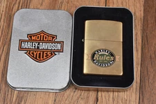 Vintage 1998 Zippo Harley Davidson HD Rules Advertising Lighter