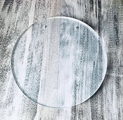 ONE Laser Cut Clear Acrylic Disc w/ TWO HOLES for Hanging: 1/8 inch (3 mm) thick