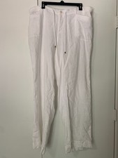Lauren Ralph Lauren Women's Size 16W 100 Pure Linen Pants