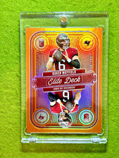 Baker Mayfield ORANGE PRIZM #/199 ELITE DECK CARD JERSEY #6 BUCS 2025 Donruss SP