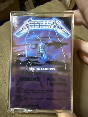Ride the Lightning by Metallica (Cassette, 1984, Elektra) Play Tested Custom J