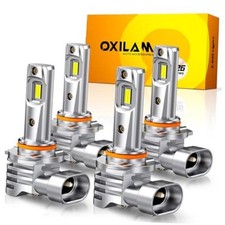 9005 9006 LED Light Bulbs, 1200 Brighter 6500K Cool White 9005/HB3 9006/HB4