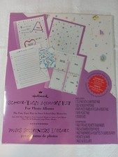Hallmark SCHOOL DAYS Memory Kit AR1102 Hallmark Large Photo Albums Post Bound