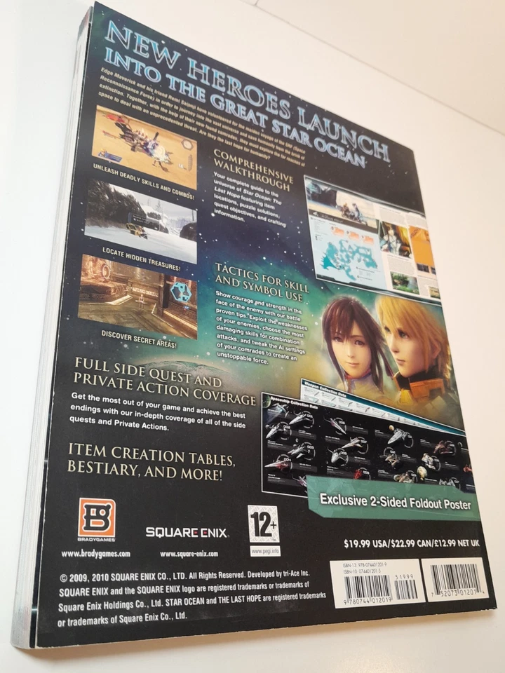 Star Ocean The Last Hope International Bradygames Strategy Guide W/ Poster - Image 4 of 4