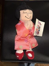 Its A Small World Disney Store Plush Japanese Girl Stuffed 9"