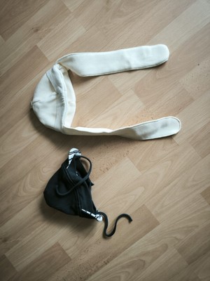 2 Babymützchen, Weiß Und Blau, Neugeborene, Unisex, Winter