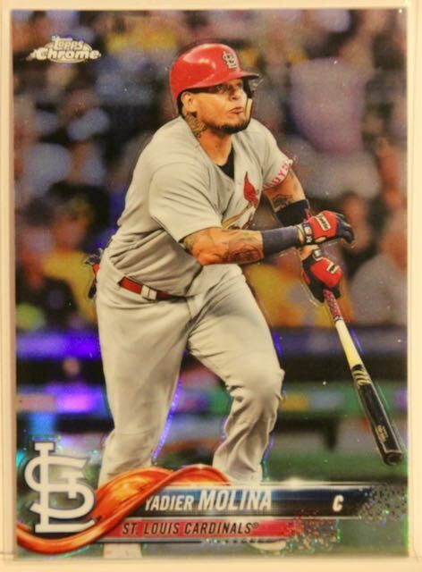 2018 Topps Chrome Refractor Yadier Molina #24